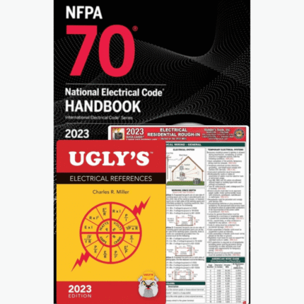 NFPA 70, National Electrical Code Handbook, 2023 Edition Hardcover National Electrical Code Quick-Card Based On the 2023 NEC and Ugly’s Electrical